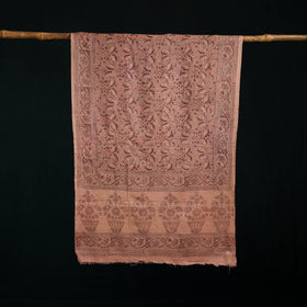 Pure Merino Wool Stole in Pedana Kalamkari Block Prints 65