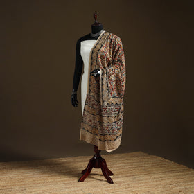 Kalamkari Hand Block Print Natural Dyed Cotton Dupatta 27