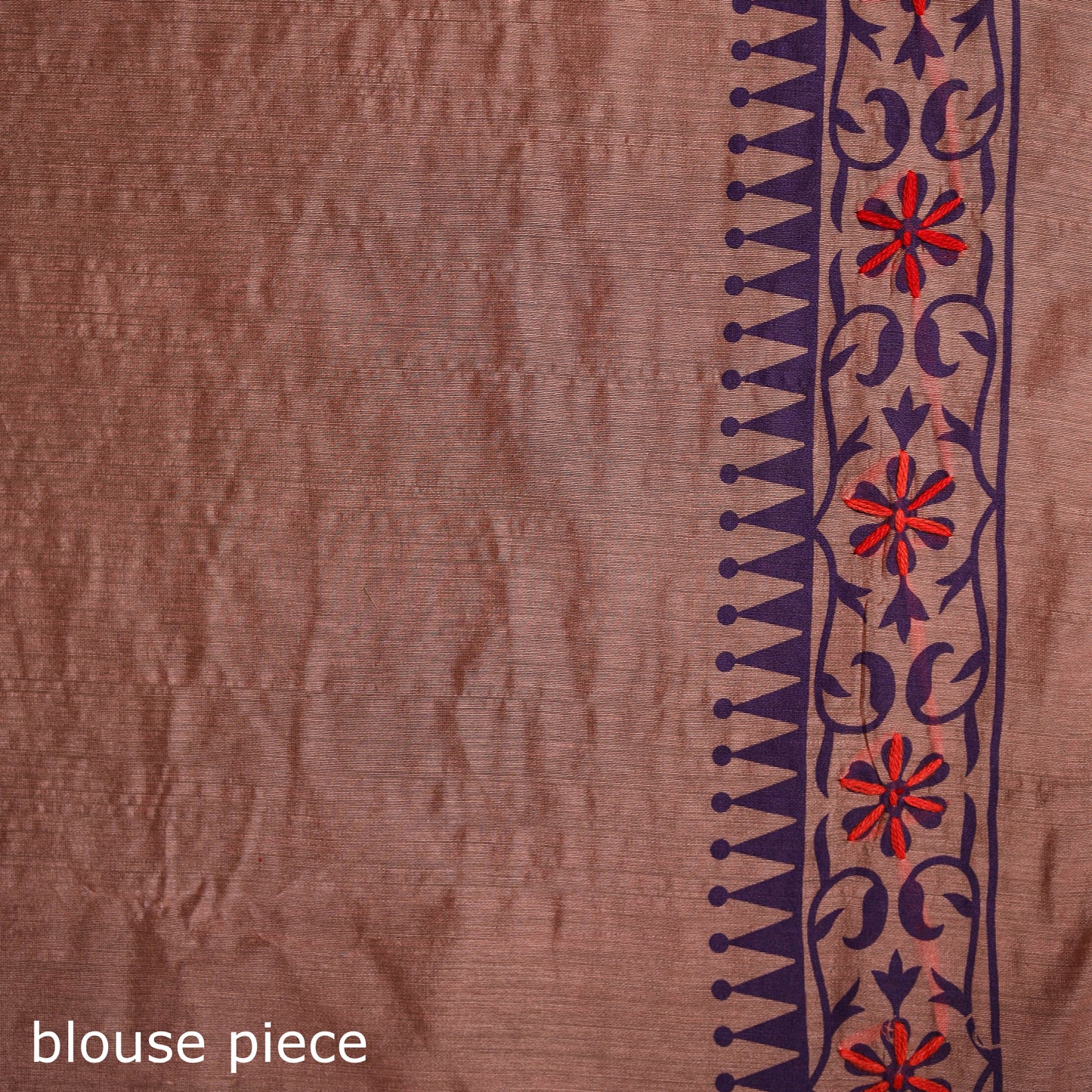 Hand Embroidered Chapa Work Silk Cotton Saree 23