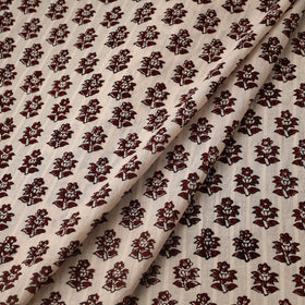 Multicolor Bagh Hand Block Print Natural Dye Stripe Cotton Fabric