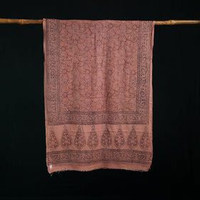Pure Merino Wool Stole in Pedana Kalamkari Block Prints 63