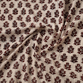 Multicolor Bagh Hand Block Print Natural Dye Stripe Cotton Fabric