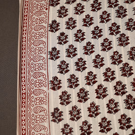 Multicolor Bagh Hand Block Print Natural Dye Stripe Cotton Fabric