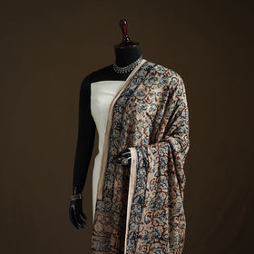 Kalamkari Hand Block Print Natural Dyed Cotton Dupatta 28