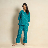 jacquard night suit