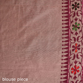 Hand Embroidered Chapa Work Silk Cotton Saree 24