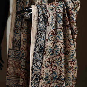 Kalamkari Hand Block Print Natural Dyed Cotton Dupatta 28