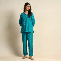 jacquard night suit