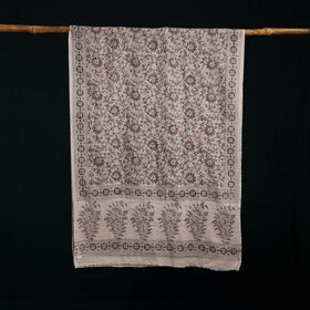 Pure Merino Wool Stole in Pedana Kalamkari Block Prints 53