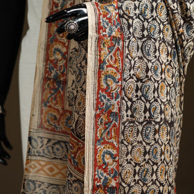 Kalamkari Hand Block Print Natural Dyed Cotton Dupatta 29