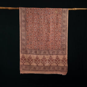 Pure Merino Wool Stole in Pedana Kalamkari Block Prints 49