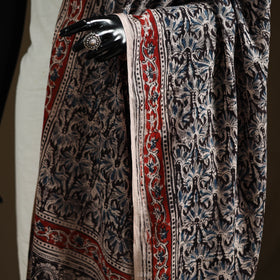 Kalamkari Hand Block Print Natural Dyed Cotton Dupatta 30