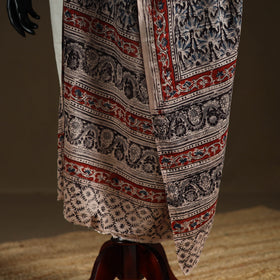 Kalamkari Hand Block Print Natural Dyed Cotton Dupatta 30