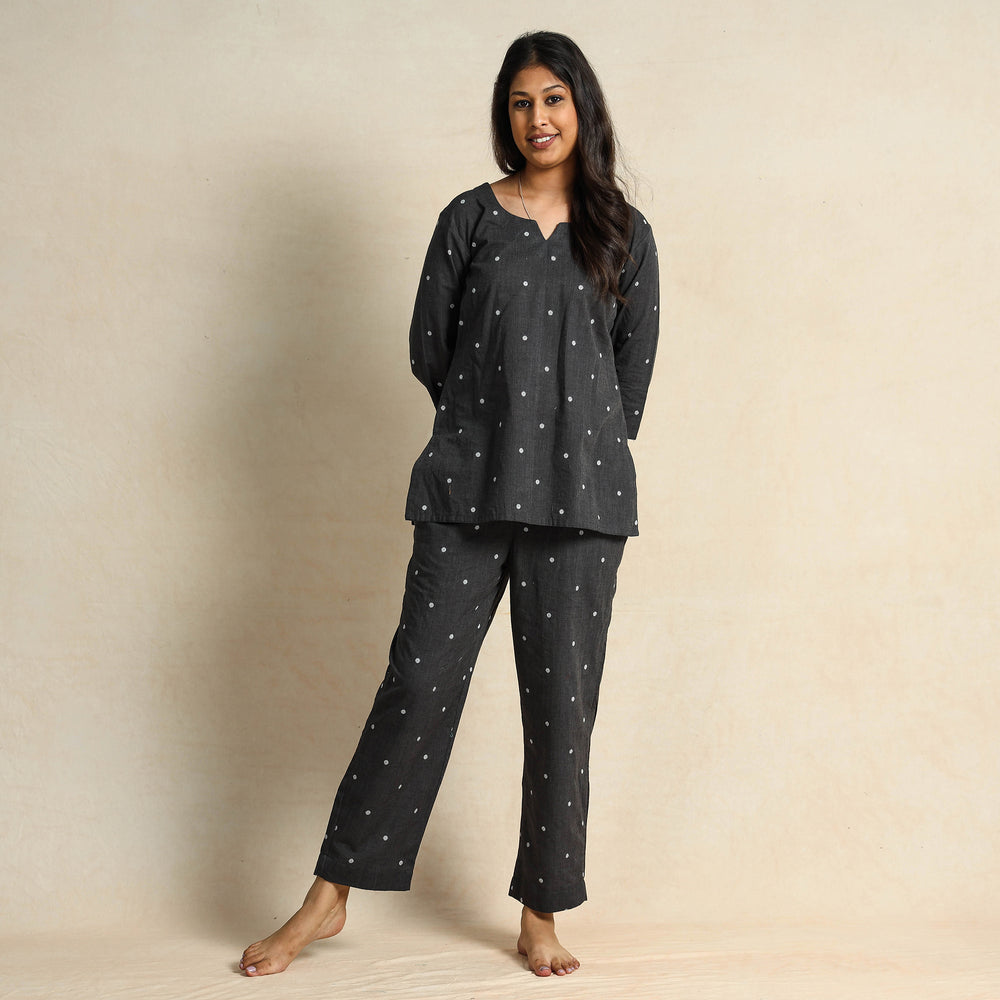 jacquard night suit