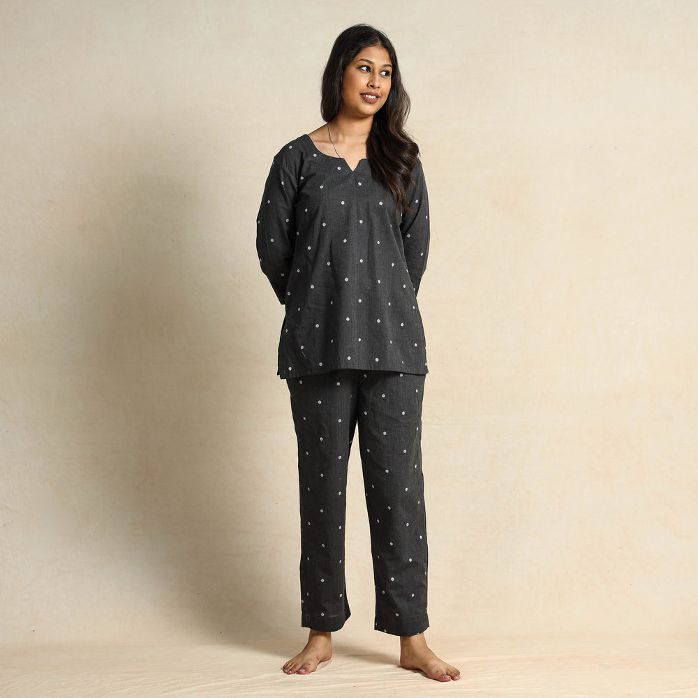 jacquard night suit