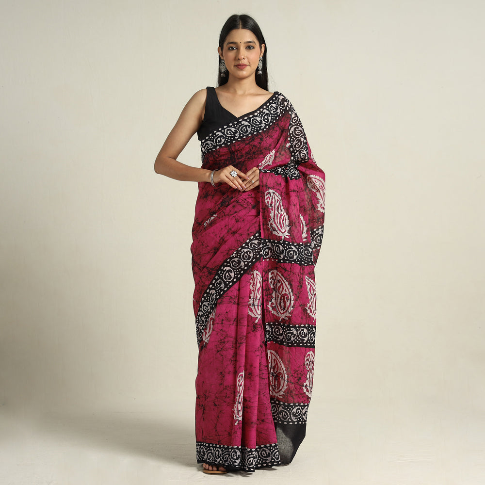 Batik Print Saree