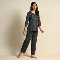 jacquard night suit