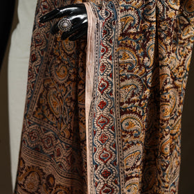 Kalamkari Hand Block Print Natural Dyed Cotton Dupatta 32