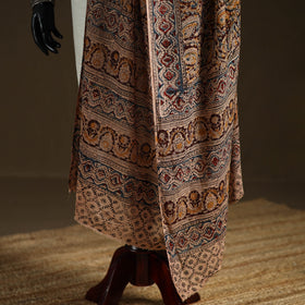 Kalamkari Hand Block Print Natural Dyed Cotton Dupatta 32