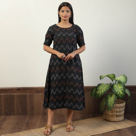 Pochampally Ikat Weave Cotton Dress 04