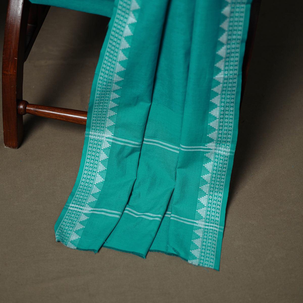 Sanganeri Block Print Cotton Unstitched Dress Material: Kurta, Bottom & Dupatta with Jewellery 54