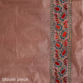 Hand Embroidered Chapa Work Silk Cotton Saree 29
