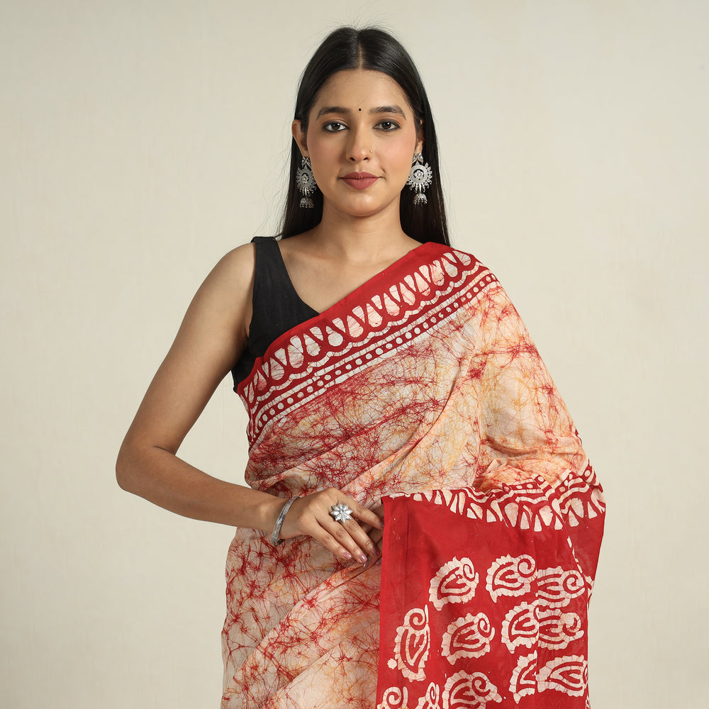 Batik Print Saree