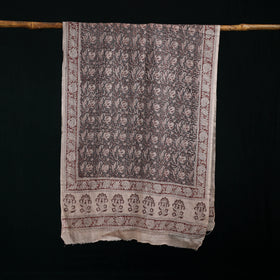 Pure Merino Wool Stole in Pedana Kalamkari Block Prints 28