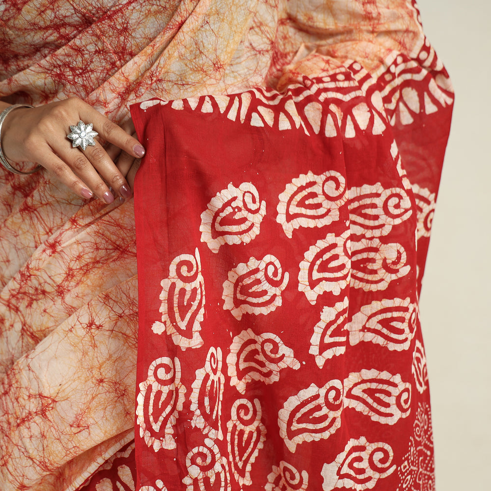 Batik Print Saree