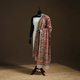 Kalamkari Hand Block Print Natural Dyed Cotton Dupatta 36