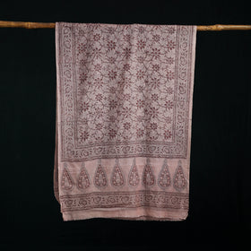 Pure Merino Wool Stole in Pedana Kalamkari Block Prints 22