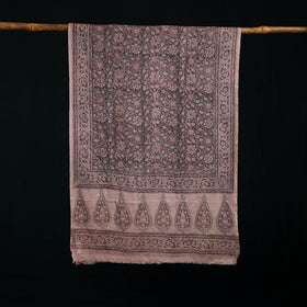 Pure Merino Wool Stole in Pedana Kalamkari Block Prints 20