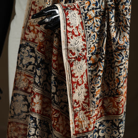 Kalamkari Hand Block Print Natural Dyed Cotton Dupatta 37