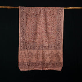 Pure Merino Wool Stole in Pedana Kalamkari Block Prints 16