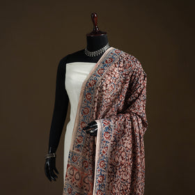 Kalamkari Hand Block Print Natural Dyed Cotton Dupatta 38