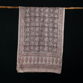 Pure Merino Wool Stole in Pedana Kalamkari Block Prints 15