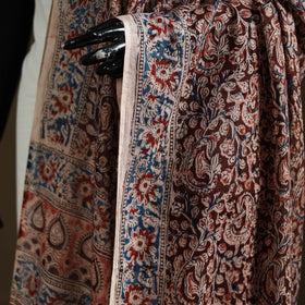 Kalamkari Hand Block Print Natural Dyed Cotton Dupatta 38