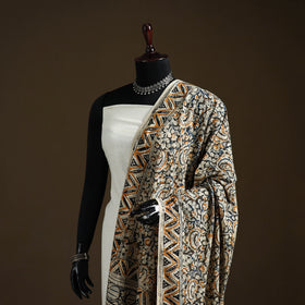 Kalamkari Hand Block Print Natural Dyed Cotton Dupatta 39