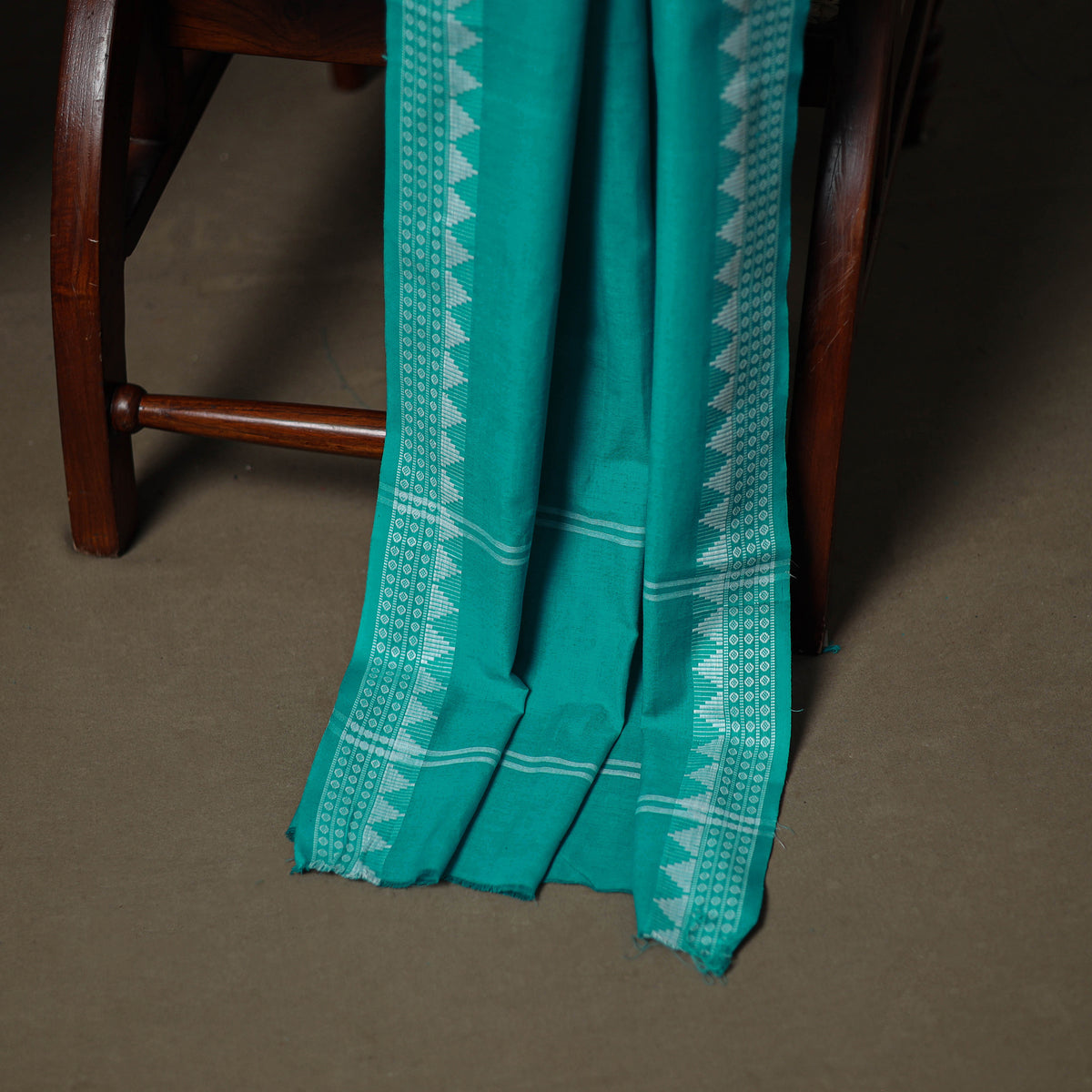 Sanganeri Block Print Cotton Unstitched Dress Material: Kurta, Bottom & Dupatta with Jewellery 57