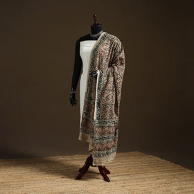 Kalamkari Hand Block Print Natural Dyed Cotton Dupatta 40