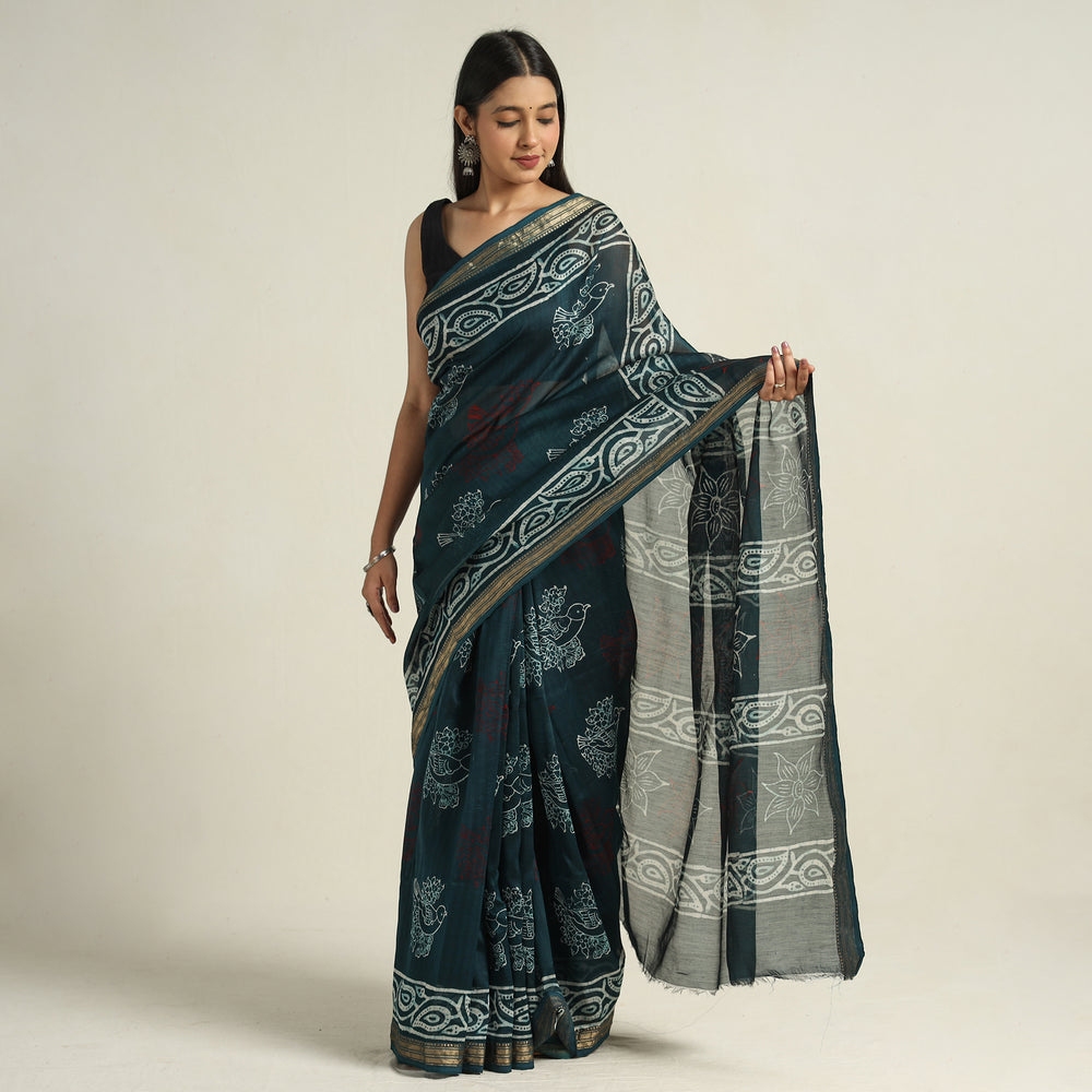 Batik Print Saree