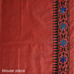 Hand Embroidered Chapa Work Silk Cotton Saree 33