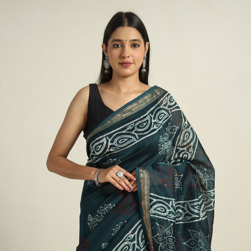 Batik Print Saree