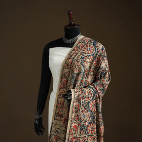 Kalamkari Hand Block Print Natural Dyed Cotton Dupatta 41