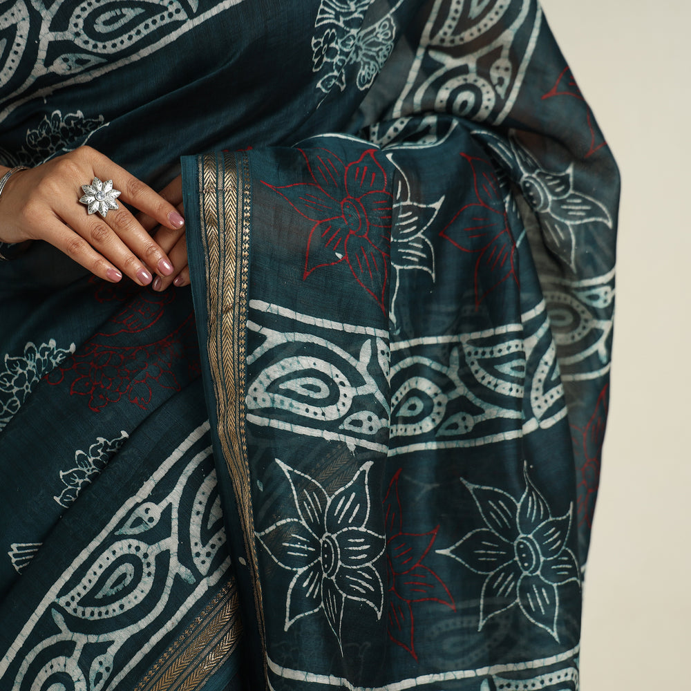 Batik Print Saree