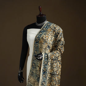 Kalamkari Hand Block Print Natural Dyed Cotton Dupatta 42