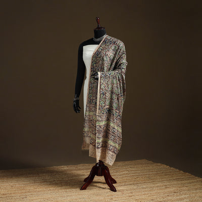 Kalamkari Hand Block Print Natural Dyed Cotton Dupatta 43
