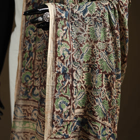 Kalamkari Hand Block Print Natural Dyed Cotton Dupatta 43