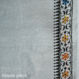 Hand Embroidered Chapa Work Silk Cotton Saree 36