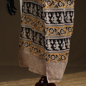 Kalamkari Hand Block Print Natural Dyed Cotton Dupatta 46
